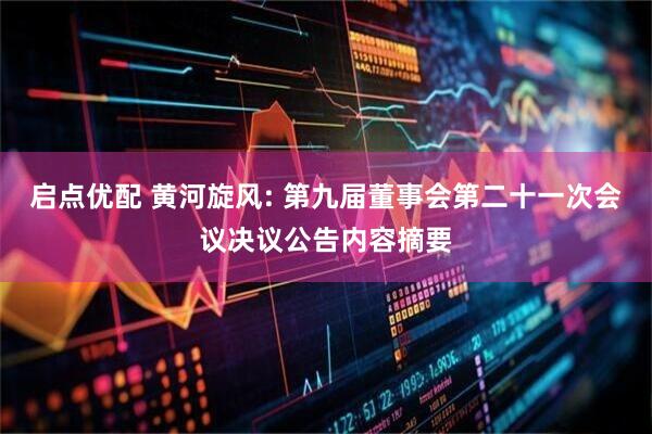启点优配 黄河旋风: 第九届董事会第二十一次会议决议公告内容摘要